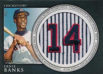2012 Topps - Retired Number Patches #RN-EB Ernie Banks Front