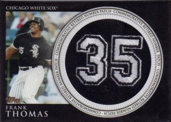 2012 Topps - Retired Number Patches #RN-FT Frank Thomas Front