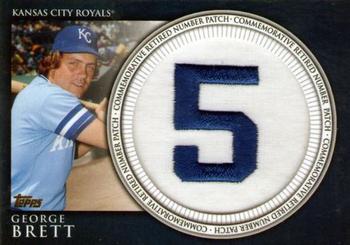 2012 Topps - Retired Number Patches #RN-GB George Brett Front