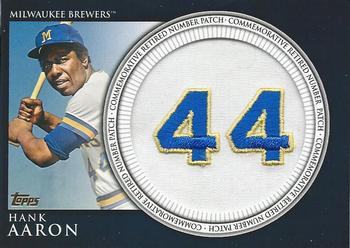 2012 Topps - Retired Number Patches #RN-HA2 Hank Aaron Front