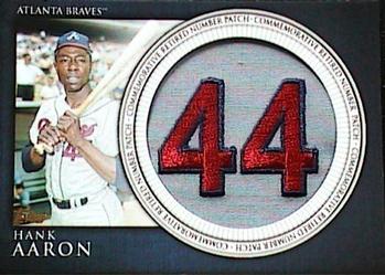 2012 Topps - Retired Number Patches #RN-HA Hank Aaron Front