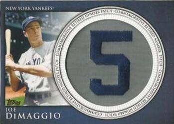 2012 Topps - Retired Number Patches #RN-JD Joe DiMaggio Front