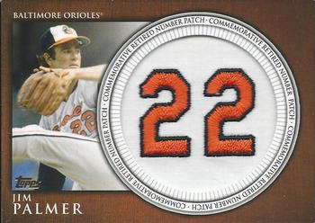 2012 Topps - Retired Number Patches #RN-JP Jim Palmer Front