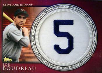 2012 Topps - Retired Number Patches #RN-LB Lou Boudreau Front