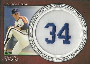 2012 Topps - Retired Number Patches #RN-NR Nolan Ryan Front