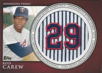 2012 Topps - Retired Number Patches #RN-RC Rod Carew Front