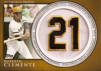 2012 Topps - Retired Number Patches #RN-RC Roberto Clemente Front
