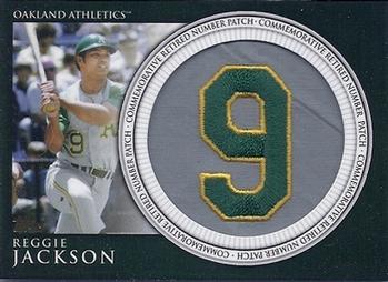 2012 Topps - Retired Number Patches #RN-RJ Reggie Jackson Front