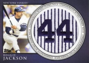 2012 Topps - Retired Number Patches #RN-RJA Reggie Jackson Front