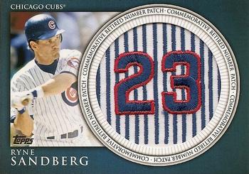 2012 Topps - Retired Number Patches #RN-RS Ryne Sandberg Front
