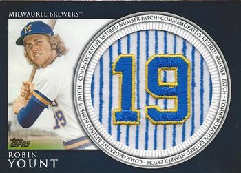 2012 Topps - Retired Number Patches #RN-RY Robin Yount Front