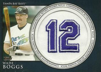 2012 Topps - Retired Number Patches #RN-WB Wade Boggs Front