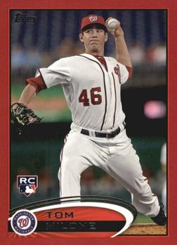 2012 Topps - Red #40 Tom Milone Front