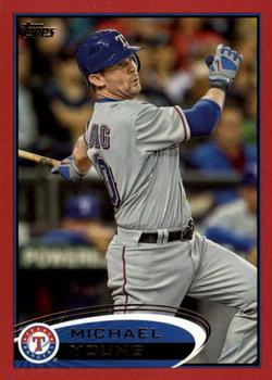 2012 Topps - Red #55 Michael Young Front