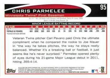 2012 Topps - Red #95 Chris Parmelee Back