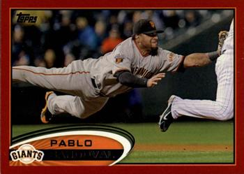 2012 Topps - Red #185 Pablo Sandoval Front
