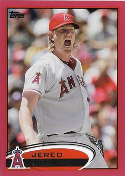 2012 Topps - Red #250 Jered Weaver Front