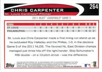 2012 Topps - Red #264 Chris Carpenter Back