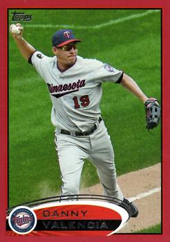 2012 Topps - Red #303 Danny Valencia Front