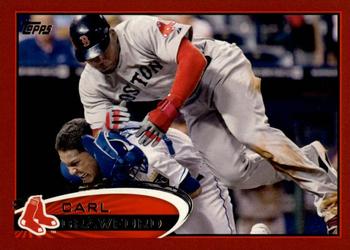 2012 Topps - Red #368 Carl Crawford Front