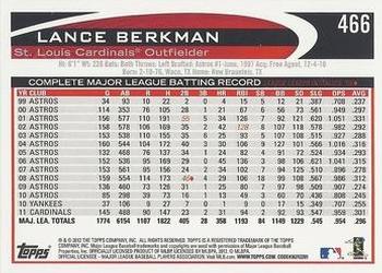2012 Topps - Red #466 Lance Berkman Back