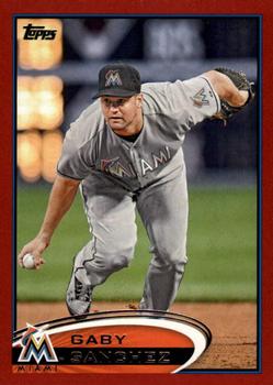 2012 Topps - Red #513 Gaby Sanchez Front