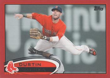 2012 Topps - Red #540 Dustin Pedroia Front