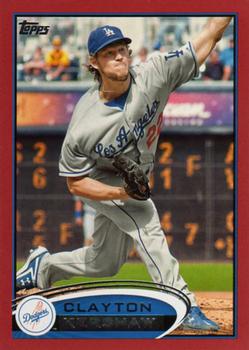 2012 Topps - Red #600 Clayton Kershaw Front