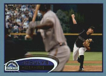 2012 Topps - Blue #45 Jhoulys Chacin Front