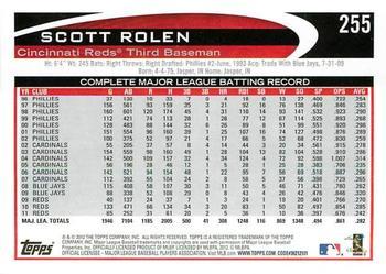 2012 Topps - Blue #255 Scott Rolen Back