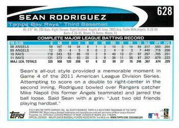 2012 Topps - Blue #628 Sean Rodriguez Back