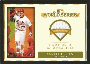 2012 Topps - World Champion Relics #WCR-DF David Freese Front