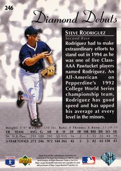 1995 Upper Deck #246 Steve Rodriguez Back