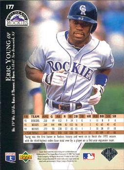 1995 Upper Deck #177 Eric Young Back