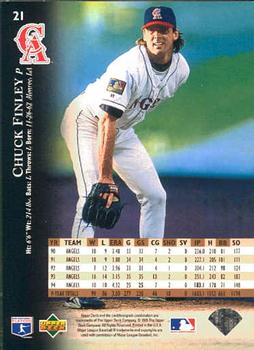1995 Upper Deck #21 Chuck Finley Back