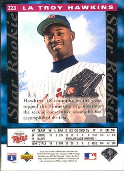 1995 Upper Deck #223 LaTroy Hawkins Back