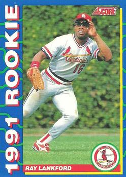 1991 Score Rookies #2 Ray Lankford Front