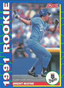 1991 Score Rookies #8 Brent Mayne Front