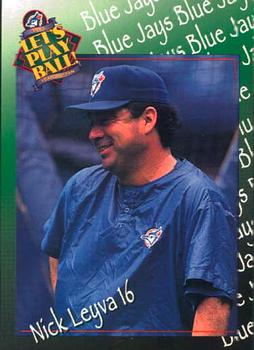 1995 Oh Henry! Toronto Blue Jays SGA #NNO Nick Leyva Front