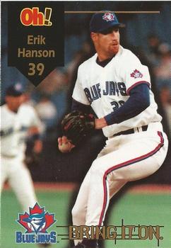 1998 Oh Henry! Toronto Blue Jays SGA #NNO Erik Hanson Front