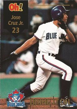 1998 Oh Henry! Toronto Blue Jays SGA #NNO Jose Cruz Jr. Front