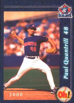 2000 Oh Henry! Toronto Blue Jays SGA #NNO Paul Quantrill Front
