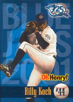 2001 Oh Henry! Toronto Blue Jays SGA #NNO Billy Koch Front