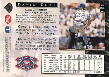 1995 Post Canada Anniversary Edition #12 David Cone Back