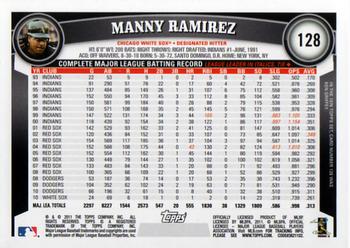 2011 Topps - Cognac Diamond Anniversary #128 Manny Ramirez Back