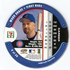 2000 Pacific 7-Eleven Coins #6 Mark Grace Back