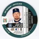 2000 Pacific 7-Eleven Coins #27 Jay Buhner Back