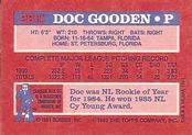 1991 Topps Cracker Jack Series One #28 Doc Gooden Back
