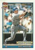 1991 Topps Cracker Jack Series One #2 Paul Molitor Front