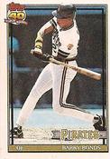 1991 Topps Cracker Jack Series One #19 Barry Bonds Front